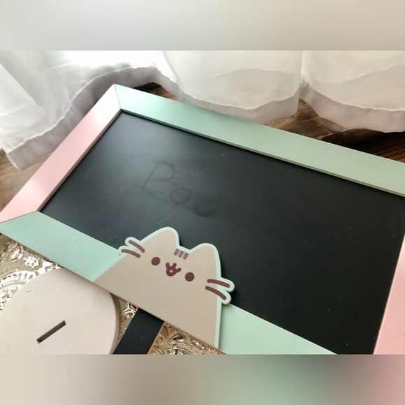 Lot PUSHEEN Cat Mini Tabletop Chalkboard Slow Rise Stress Ball Handkerchief Lot - Picture 10 of 13